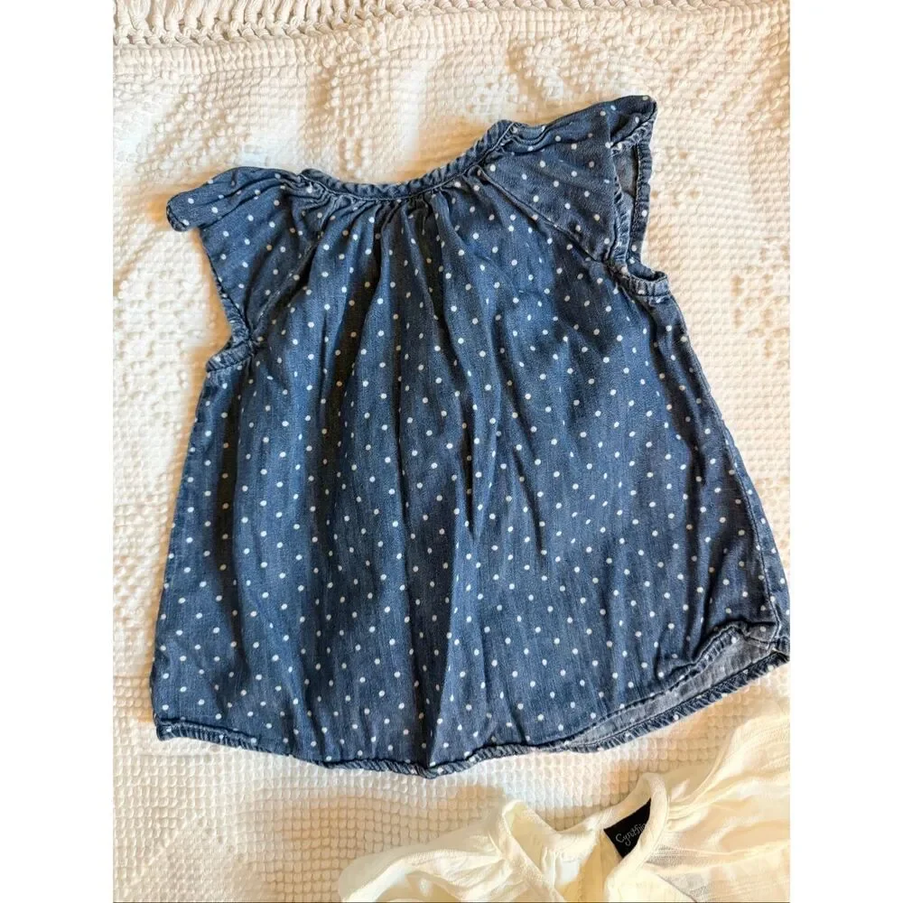 Baby Girl Top Bundle‎ 3-6M Gap Chambray EUC